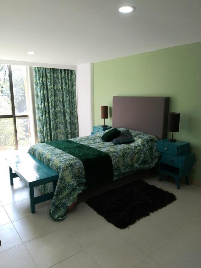 Charming Sunny Bedroom Overlooking Beautiful Amsterdam Avenue In Best Condesa Area Mexico City Ngoại thất bức ảnh