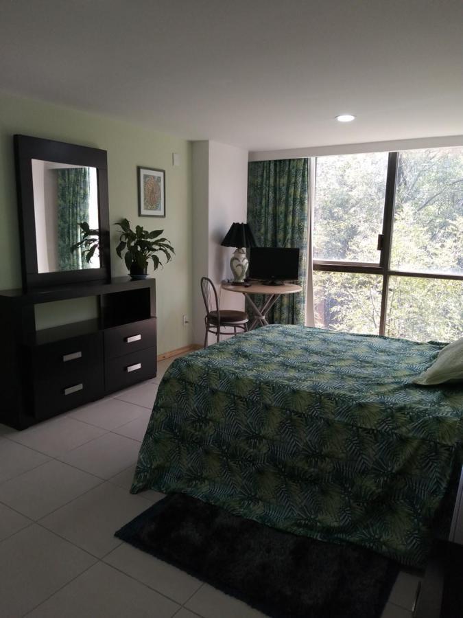 Charming Sunny Bedroom Overlooking Beautiful Amsterdam Avenue In Best Condesa Area Mexico City Ngoại thất bức ảnh